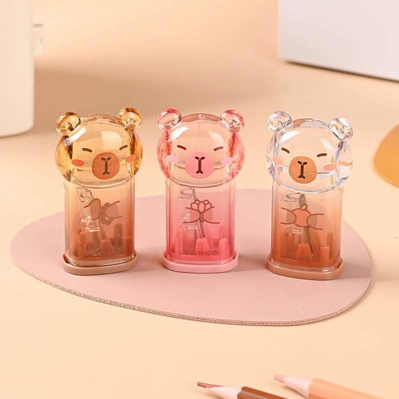 Creative Capybara Cartoon Shape Pencil Sharpener Cute Kid Student Plastic Desktop Trinkets School Stationery Gift
Creative Capybara Cartoon Shape Pencil Sharpener Cute Kid Student Plastic Desktop Trinkets School Stationery Gift