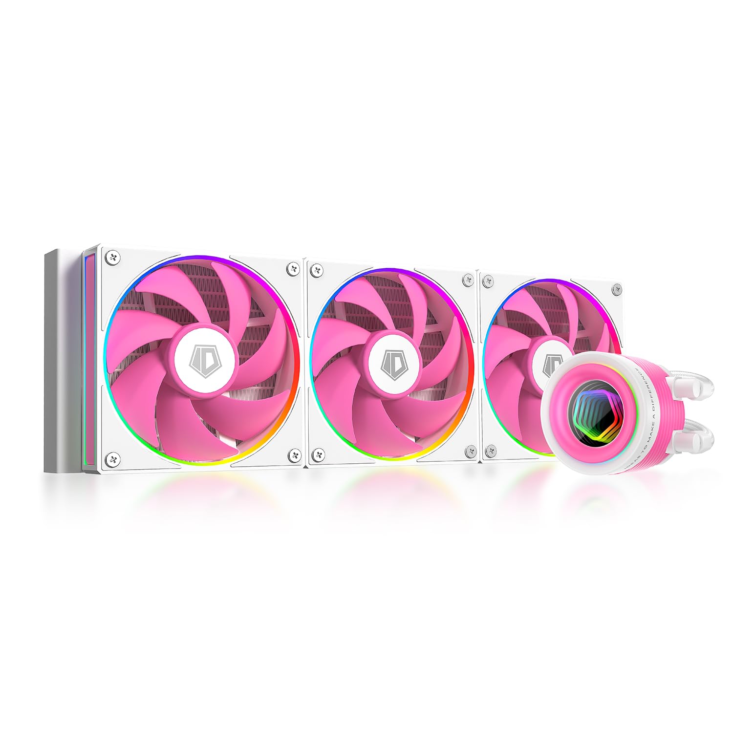 FX360 INF Pink Edition 360 мм рідинний процесорний охолоджувач із ARGB Infinity Mirror 3x120 мм Шлейфове з’єднання Низький рівень шуму Сумісний із Intel AMD ID-COOLING
FX360 INF Pink Edition 360 мм рідинний процесорний охолоджувач із ARGB Infinity Mirror 3x120 мм Шлейфове з’єднання Низький рівень шуму Сумісний із Intel AMD ID-COOLING