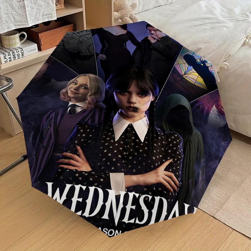 1pc Wednesday Automatic Folding Umbrella, Portable Collapsible Design, Casual Outdoor Accessory, 124
1pc Wednesday Automatic Folding Umbrella, Portable Collapsible Design, Casual Outdoor Accessory, 124