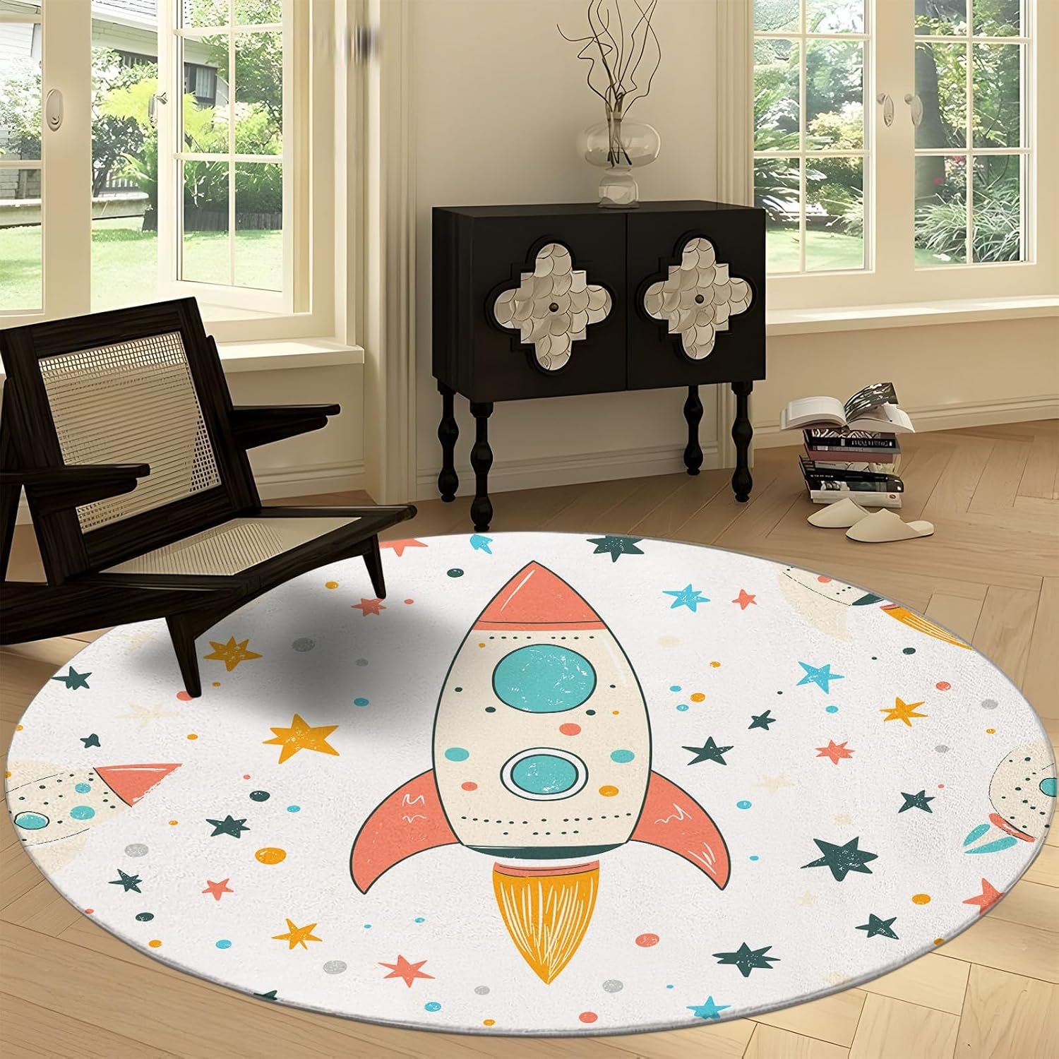 Cartoon Plant Leaf Texture Print Round Area Rug, Orange Red Washable Circular Carpet Runner - Non Slip Circle Rug Carpet Mat for 100cm
Cartoon Plant Leaf Texture Print Round Area Rug, Orange Red Washable Circular Carpet Runner - Non Slip Circle Rug Carpet Mat for 100cm