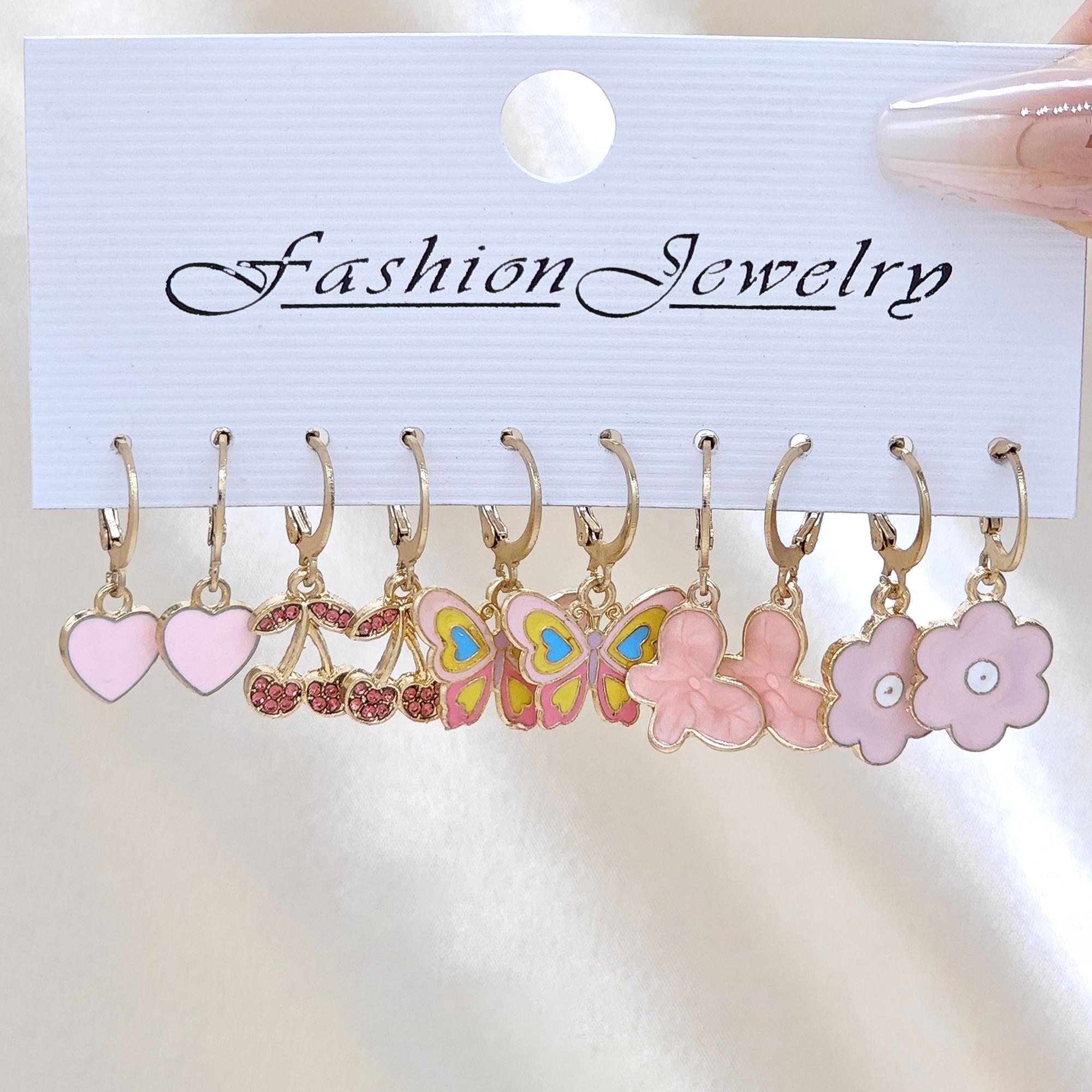 10pcs European and American New Butterfly Pendant Earrings Creative Tai Chi Peach Heart Earrings Black Oil Dropping Earrings 2
10pcs European and American New Butterfly Pendant Earrings Creative Tai Chi Peach Heart Earrings Black Oil Dropping Earrings 2