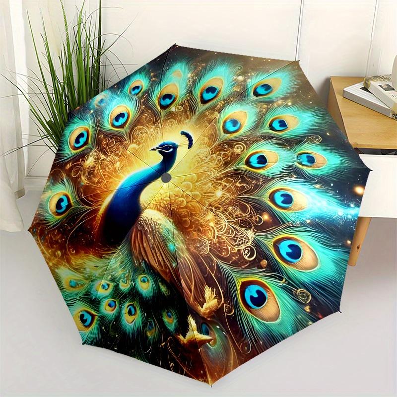 1pc Enchanted Peacock Mandala Umbrella with Plastic Handle,Suitable for All Seasons Home Travel Outdoor UmbrellaB1622
1pc Enchanted Peacock Mandala Umbrella with Plastic Handle,Suitable for All Seasons Home Travel Outdoor UmbrellaB1622