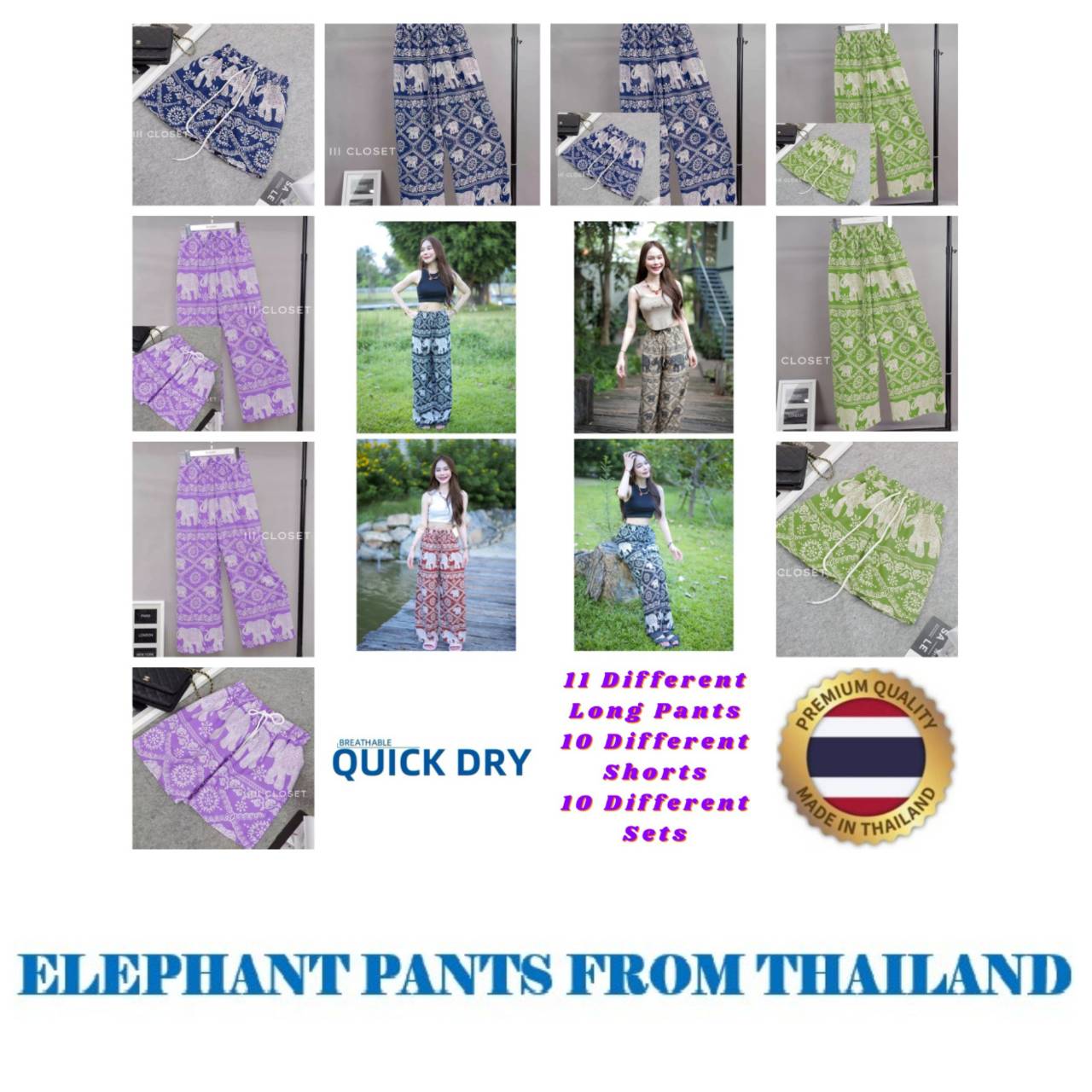 Elephant Pants Long Shorts Set Adjustable Elastic Waistband Strap Women Men Unisex Print Thailand Casual Streetwear Beach Bohemian Retro Vintage One size
Elephant Pants Long Shorts Set Adjustable Elastic Waistband Strap Women Men Unisex Print Thailand Casual Streetwear Beach Bohemian Retro Vintage One size