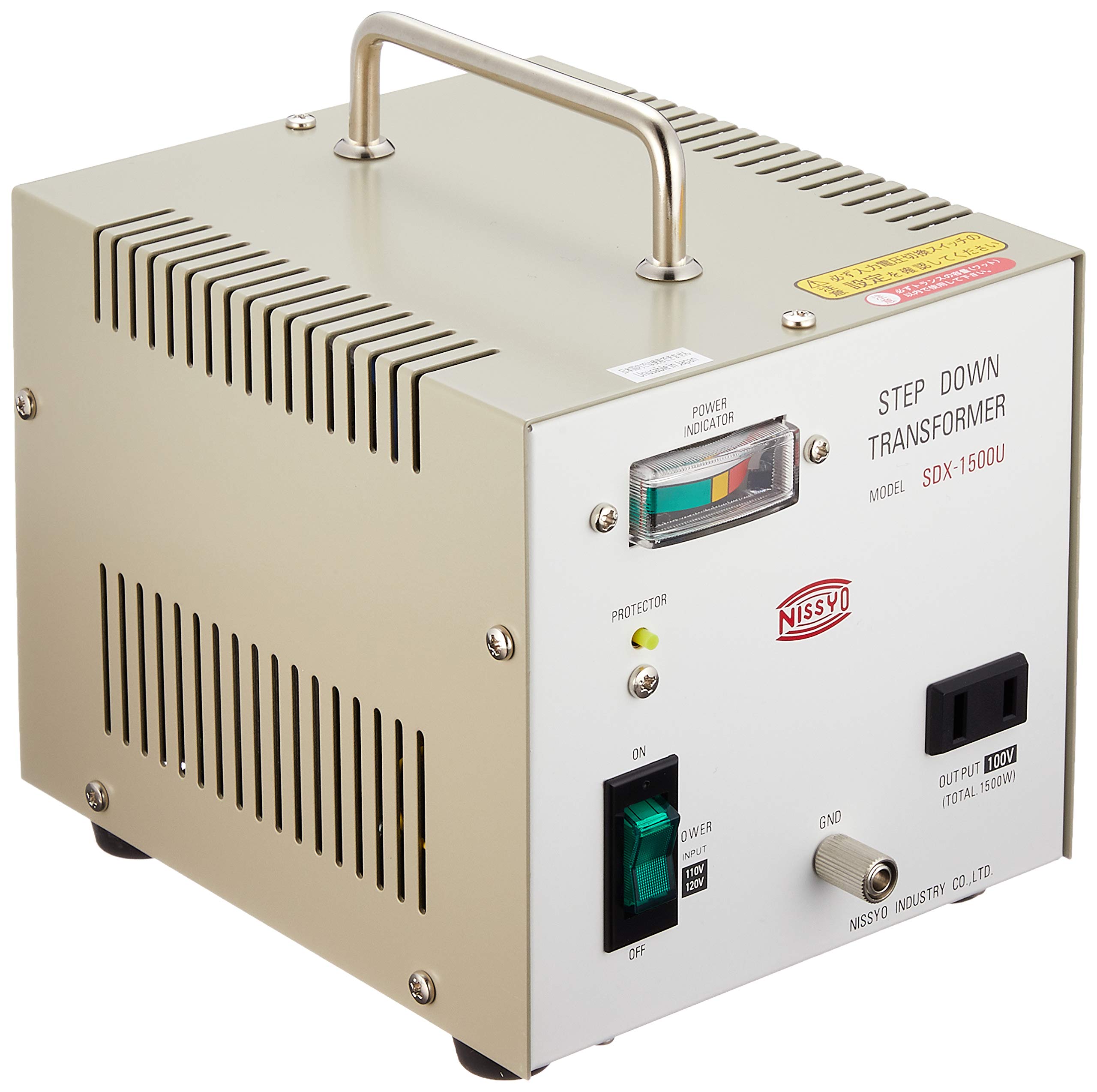 Nissho Kogyo to Deluxe SDX Transformer, AC110V/120V AC100V, 1500W, Type, Series, SDX-1500U
Nissho Kogyo to Deluxe SDX Transformer, AC110V/120V AC100V, 1500W, Type, Series, SDX-1500U