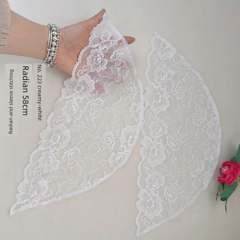 Hand-Stitched Sleeveless Sling Semi-Finished Sleeves Thin Black Fake Sleeve Lace Patchwork Cover Oversleeves Women s Lace Decoration Beige White L
Hand-Stitched Sleeveless Sling Semi-Finished Sleeves Thin Black Fake Sleeve Lace Patchwork Cover Oversleeves Women s Lace Decoration Beige White L