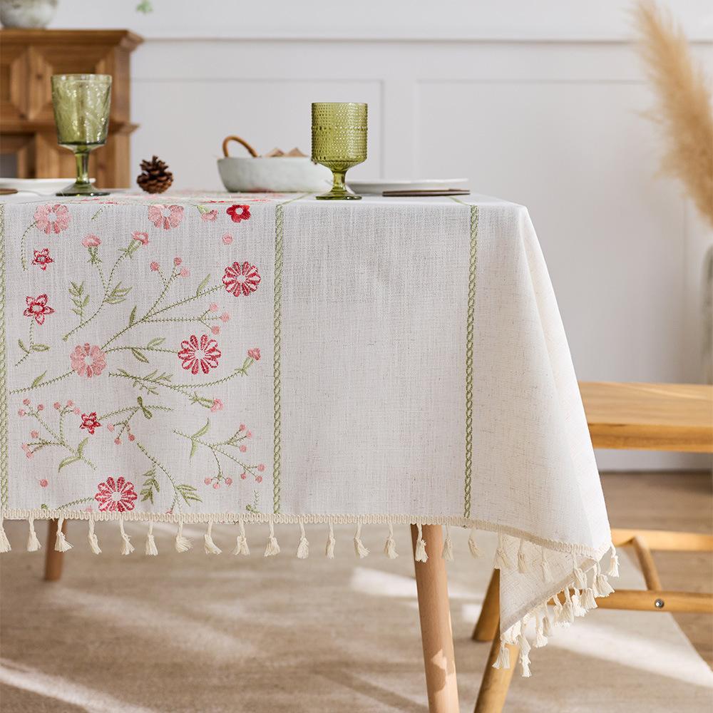Embroidered Cotton And Linen Tablecloth, Cloth Tablecloth, Literary And Artistic Small Fresh Tassels, Coffee Table Cloth, Tablecloth 80*120cm
Embroidered Cotton And Linen Tablecloth, Cloth Tablecloth, Literary And Artistic Small Fresh Tassels, Coffee Table Cloth, Tablecloth 80*120cm
