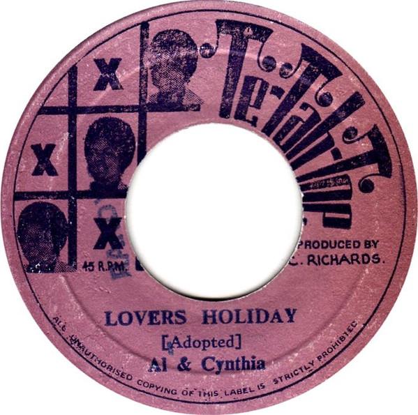 7inch Record AL CYNTHIA Lovers Holiday NONE TeTahToe 1975 Jamaica Reggae Ska Dub Used
7inch Record AL CYNTHIA Lovers Holiday NONE TeTahToe 1975 Jamaica Reggae Ska Dub Used