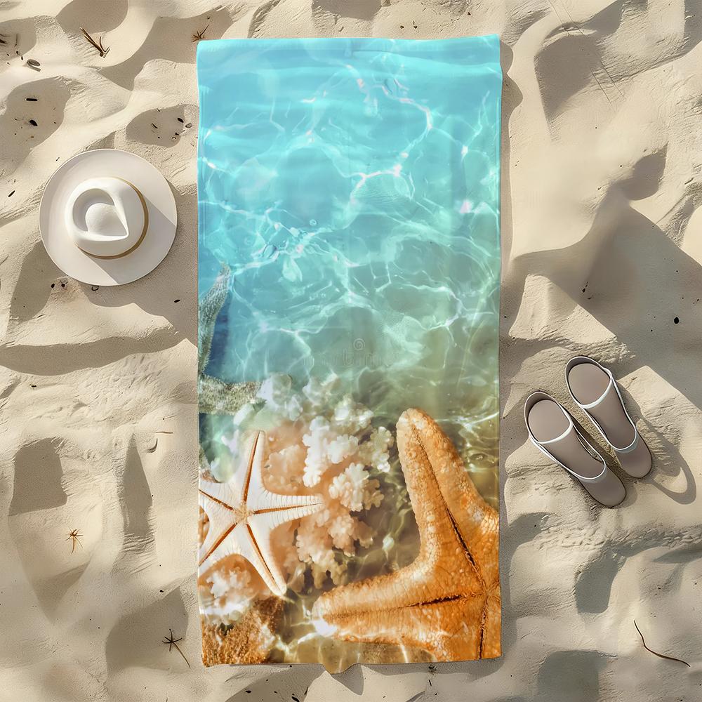 Starfish on the Summer Beach in SeaWater Towel For Swim Yoga Gym Quick Drying Soft and skin-friendly Beach Towels All-Season W40*H60(CM)
Starfish on the Summer Beach in SeaWater Towel For Swim Yoga Gym Quick Drying Soft and skin-friendly Beach Towels All-Season W40*H60(CM)