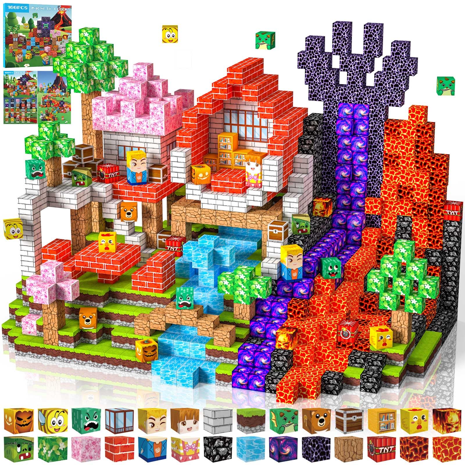 100 Pcs Magnetic Building Blocks, Magnetic Toys, Educational Toys for Kids, Learning and Building Construction Toys for Boys and Girls, Birthday
100 Pcs Magnetic Building Blocks, Magnetic Toys, Educational Toys for Kids, Learning and Building Construction Toys for Boys and Girls, Birthday