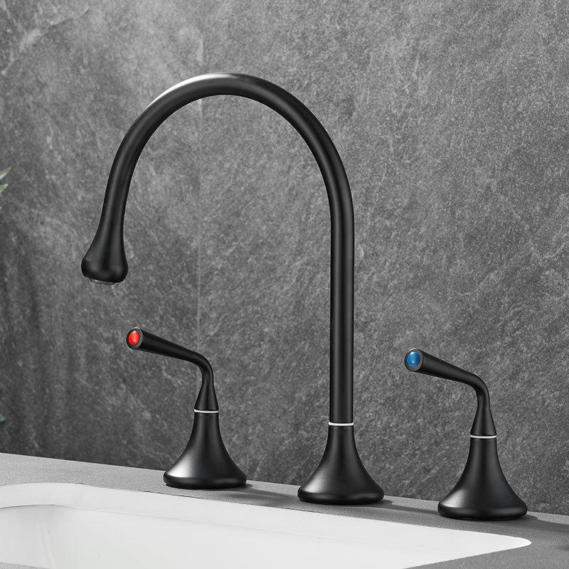 Bathroom Basin Faucet 8 inch Widespread Lavatory Mixer Tap Brass Three Hole Sink tap Luxury Brush gold sink faucet
Bathroom Basin Faucet 8 inch Widespread Lavatory Mixer Tap Brass Three Hole Sink tap Luxury Brush gold sink faucet
