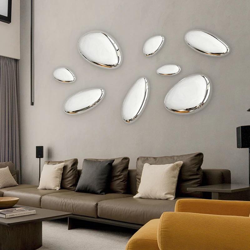 Hotel Pendant European Style Imitation Stainless Steel Goose Egg Stone Wall Decoration Creative Water Drop Wall Decoration
Hotel Pendant European Style Imitation Stainless Steel Goose Egg Stone Wall Decoration Creative Water Drop Wall Decoration