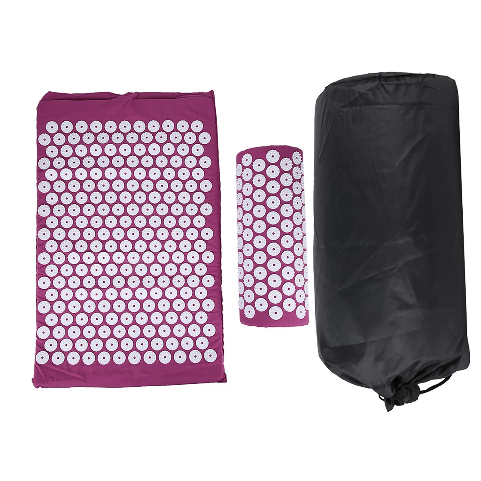 Acupressure Mat Pillow Set Acupuncture Massage Yoga Pad Mat Pain Relief with Carry BagPurple
Acupressure Mat Pillow Set Acupuncture Massage Yoga Pad Mat Pain Relief with Carry BagPurple