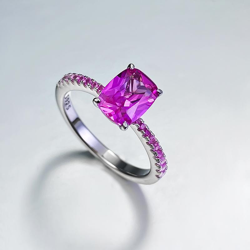S925 Sterling Silver Pink Moissanite Ring - 6x8mm, Simple & Versatile, Women s European & American Style Size 5
S925 Sterling Silver Pink Moissanite Ring - 6x8mm, Simple & Versatile, Women s European & American Style Size 5