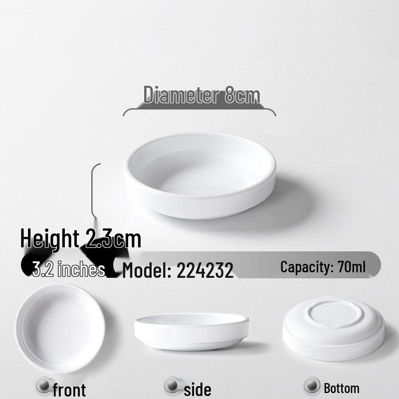 Xiangyuanmei Melamine Tableware: Small Plate for Seasoning, Vegetables, Pickles, and Cold Dishes; Ideal for Catering and Child-Friendly.
Xiangyuanmei Melamine Tableware: Small Plate for Seasoning, Vegetables, Pickles, and Cold Dishes; Ideal for Catering and Child-Friendly.