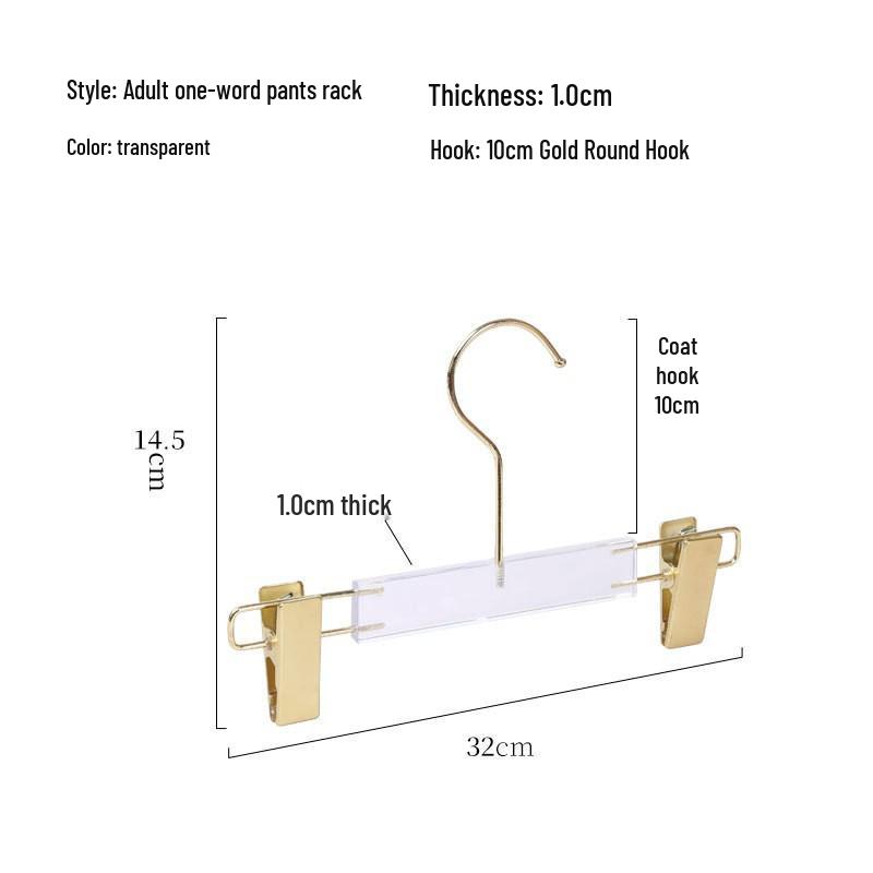 Seamless Non-slip Acrylic Pant Hanger - Clear Plastic Clothing Rack Single Piece
Seamless Non-slip Acrylic Pant Hanger - Clear Plastic Clothing Rack Single Piece