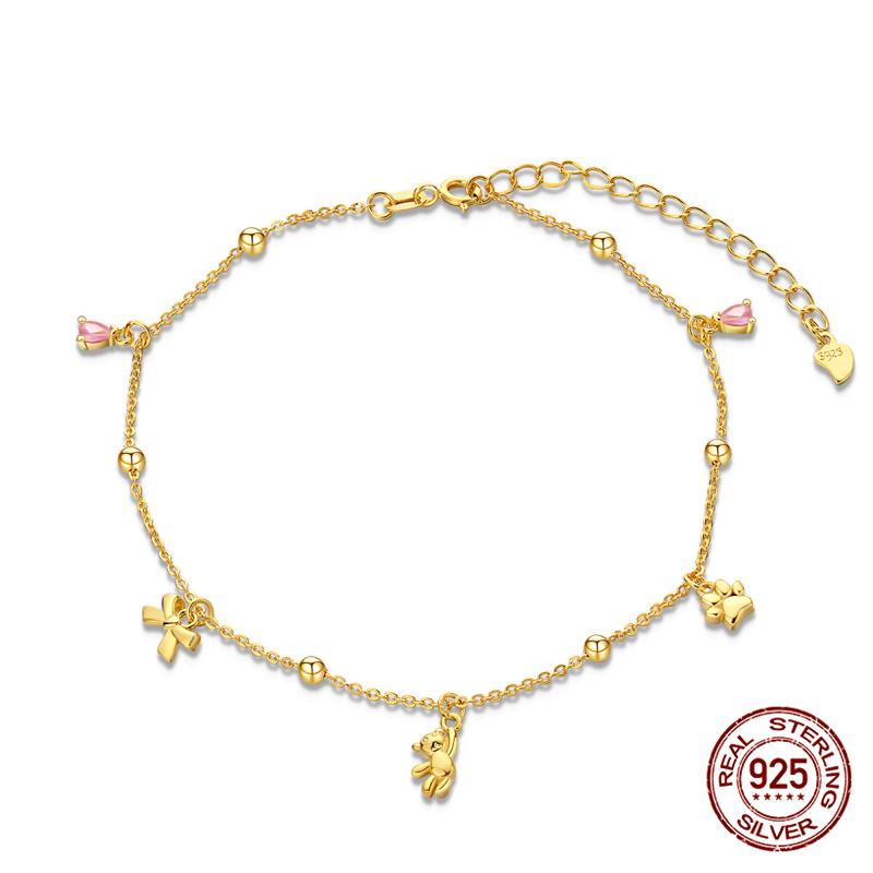 Original Design 100% 925 Silver Pink Love Heart Anklet Suitable For DIY Jewelry Making Valentine S Day Gift
Original Design 100% 925 Silver Pink Love Heart Anklet Suitable For DIY Jewelry Making Valentine S Day Gift