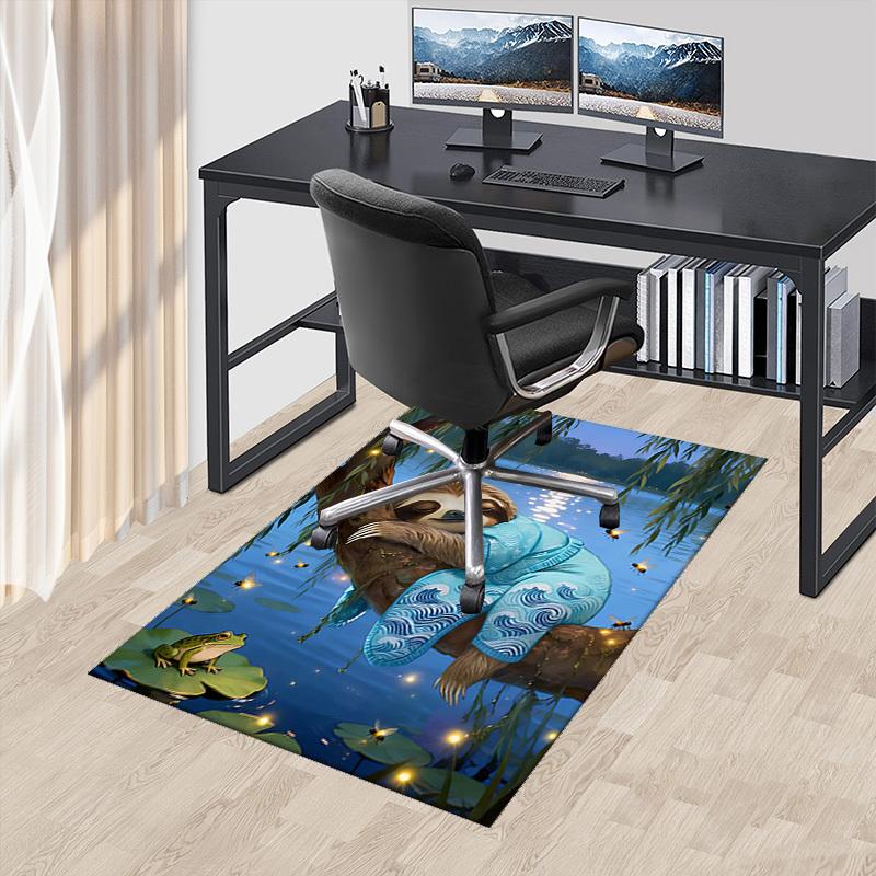 1pc Sloth with Blue Waves Chair Mat Anime Cartoon Design, Non Slip Carpet for Office and Home Decor 60cm by 90cm
1pc Sloth with Blue Waves Chair Mat Anime Cartoon Design, Non Slip Carpet for Office and Home Decor 60cm by 90cm