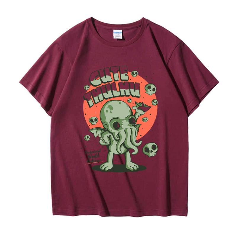 220GSM Тяжелая футболка из 100% хлопка Футболка Cutethulhu с принтом Мужская повседневная футболка с круглым вырезом Базовые мужские топы Футболка
220GSM Тяжелая футболка из 100% хлопка Футболка Cutethulhu с принтом Мужская повседневная футболка с круглым вырезом Базовые мужские топы Футболка