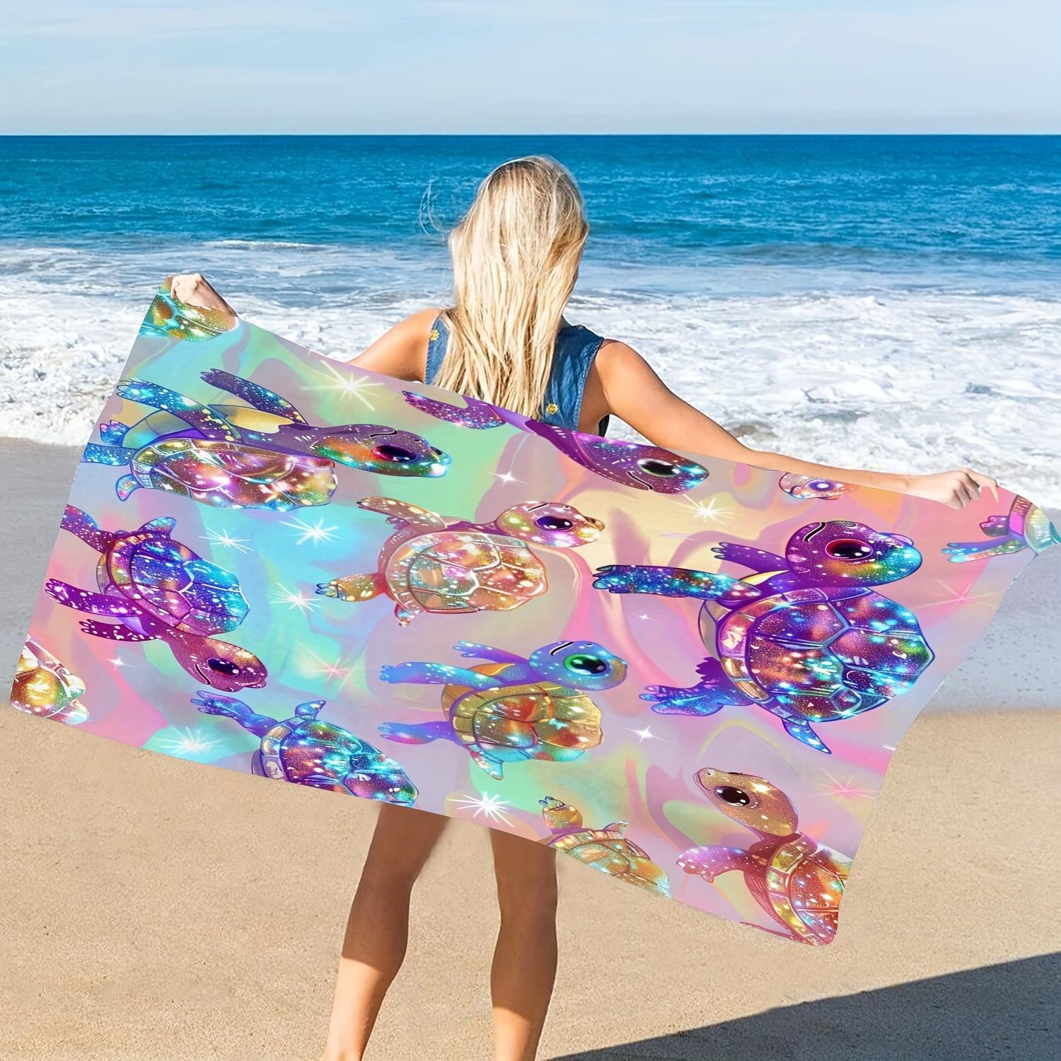 Sparkling Sea Turtle Pattern Microfiber Beach Towel, Quick-Dry Summer Bath Towel for Seaside W30*H60(CM)
Sparkling Sea Turtle Pattern Microfiber Beach Towel, Quick-Dry Summer Bath Towel for Seaside W30*H60(CM)