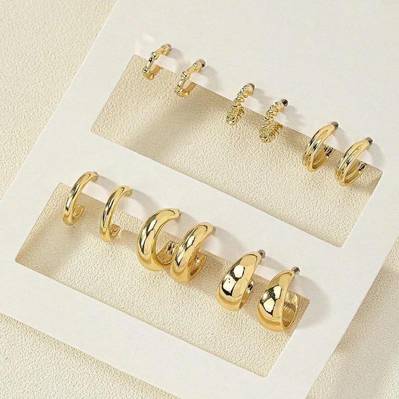6Pcs/set Stainless Steel Crystal Zirconia Hoop Earring for Women Metal Circle Geometric Cartilage Piercing Earrings Set Jewelry золотой
6Pcs/set Stainless Steel Crystal Zirconia Hoop Earring for Women Metal Circle Geometric Cartilage Piercing Earrings Set Jewelry золотой