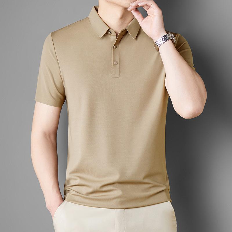 Футболка свободная деловая с короткими рукавами и лацканами бесшовная резиновая рубашка поло средняя мужская Ice Silk High Sense 4XL
Футболка свободная деловая с короткими рукавами и лацканами бесшовная резиновая рубашка поло средняя мужская Ice Silk High Sense 4XL