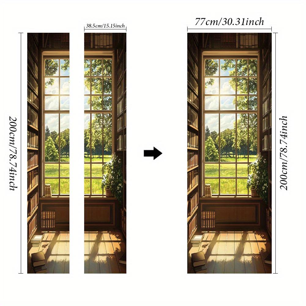 1 pair of self-adhesive library wall stickers, contemporary paper wall art for hallways, porches, living rooms, bedrooms, office
1 pair of self-adhesive library wall stickers, contemporary paper wall art for hallways, porches, living rooms, bedrooms, office