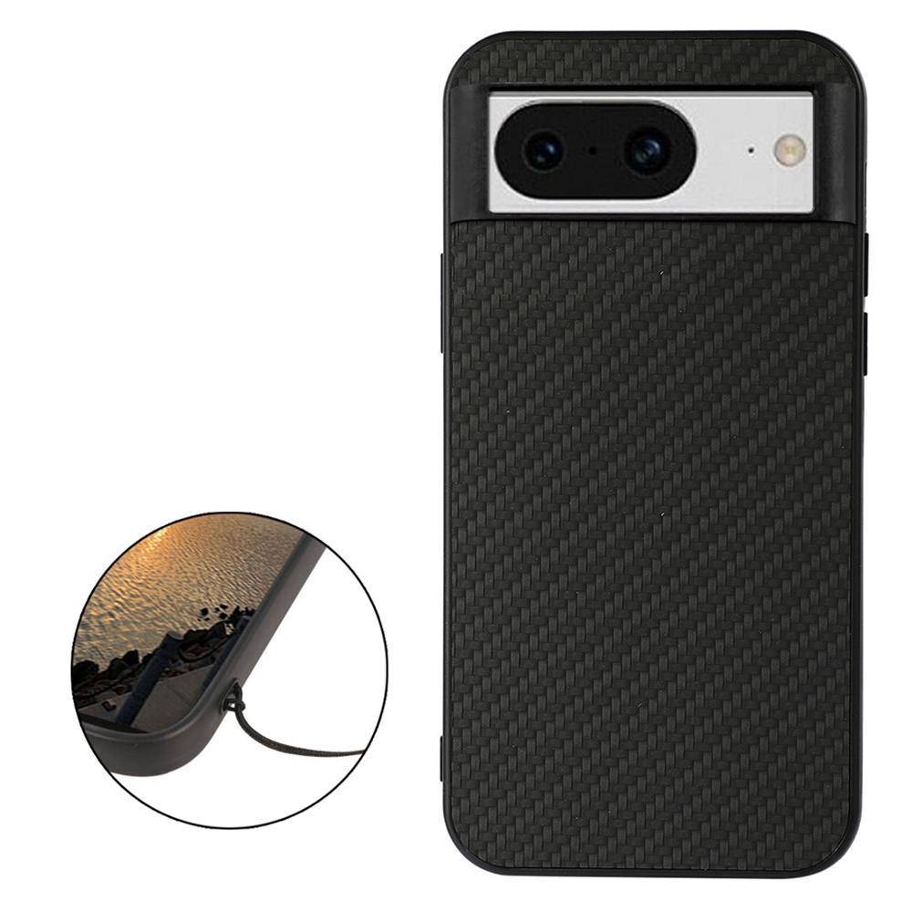 For Google Pixel 8 Carbon Fiber Texture Drop-proof Phone Case PU Leather Coated TPU Cover Black
For Google Pixel 8 Carbon Fiber Texture Drop-proof Phone Case PU Leather Coated TPU Cover Black