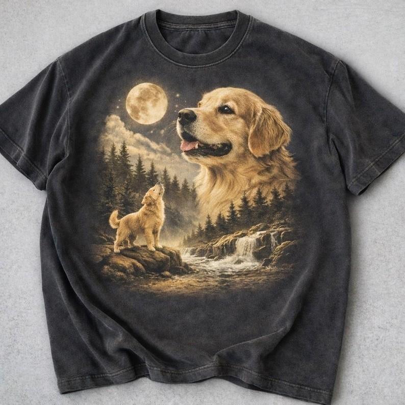 Golden Retriever Howling to the Moon Tee Vintage Dog Mom Shirt Full Size S3XL Unisex T-Shirt S
Golden Retriever Howling to the Moon Tee Vintage Dog Mom Shirt Full Size S3XL Unisex T-Shirt S