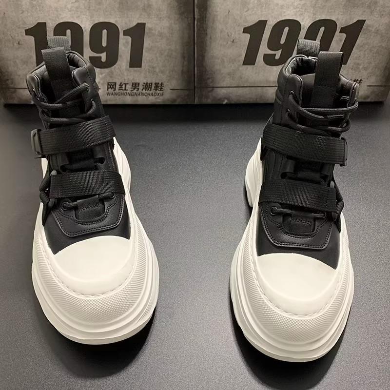 Ботинки на платформе мужские Matsutake с толстой подошвой белые высокие мужские ботинки 2024 года новые винтажные кожаные ботинки среднего берца в британском стиле 43
Ботинки на платформе мужские Matsutake с толстой подошвой белые высокие мужские ботинки 2024 года новые винтажные кожаные ботинки среднего берца в британском стиле 43