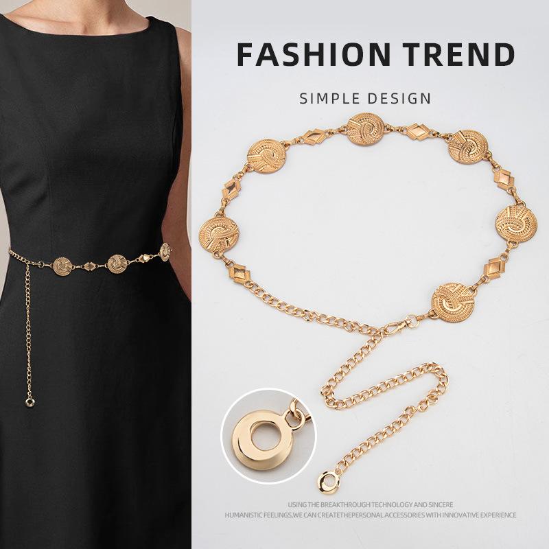 Ethnic Style Metal Waist Chain, Women S Retro Belt, Personalized Trend Dress, Skirt Decoration, Thin Woman
Ethnic Style Metal Waist Chain, Women S Retro Belt, Personalized Trend Dress, Skirt Decoration, Thin Woman