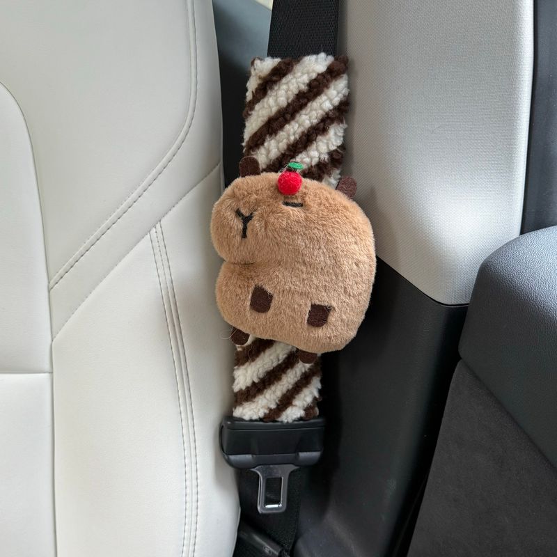 Cute Capybara Car Safety Belt Shoulder Pad Cover Breathable Anti-Strangulation Shoulder Protective Cover Car Decorative Safety Belt Apple Capybara Shoulder Pad (Striped Single)
Cute Capybara Car Safety Belt Shoulder Pad Cover Breathable Anti-Strangulation Shoulder Protective Cover Car Decorative Safety Belt Apple Capybara Shoulder Pad (Striped Single)