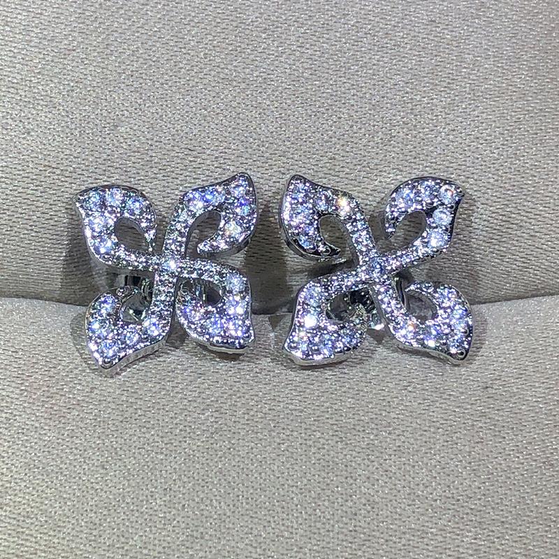 925 Sterling Silver Simple Four-Leaf Clover White Zircon Earrings For Ladies Surround Earring Party Birthday Jewelry Gifts белый
925 Sterling Silver Simple Four-Leaf Clover White Zircon Earrings For Ladies Surround Earring Party Birthday Jewelry Gifts белый