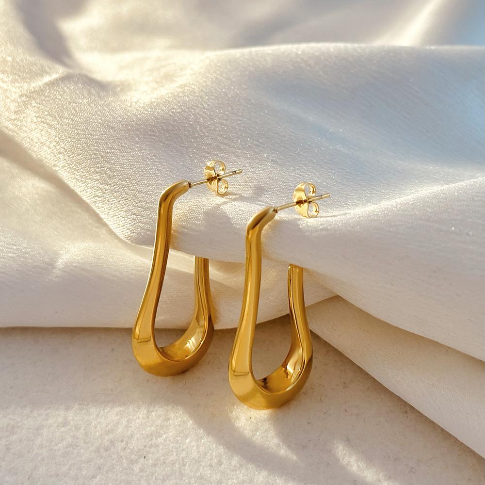 Vintage Geometric U shape Drop Earrings For Women Gold Plated stainless steel stainless steel Earring Fashion Zircon Gift
Vintage Geometric U shape Drop Earrings For Women Gold Plated stainless steel stainless steel Earring Fashion Zircon Gift