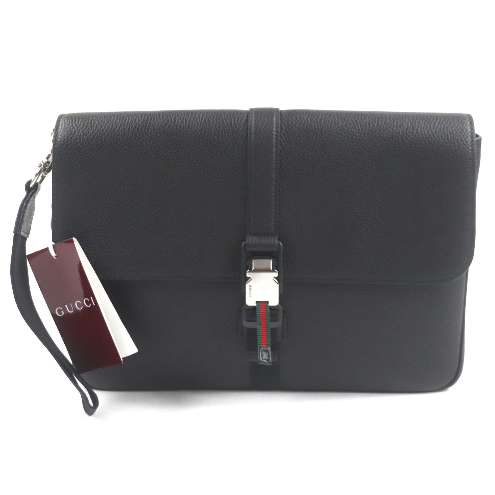 GUCCI Clutch bag Flap-type business case black leather mens 816755 Used
GUCCI Clutch bag Flap-type business case black leather mens 816755 Used