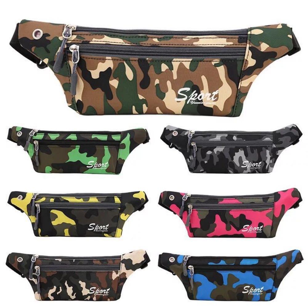 Large Capacity Camo Waist Bag Headphone Hole Mobile Phone Bag Tissue Paper Sport Waist Bag Running E
Large Capacity Camo Waist Bag Headphone Hole Mobile Phone Bag Tissue Paper Sport Waist Bag Running E