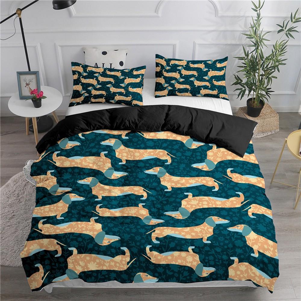 Cartoon Dachshund Dogs Bedding Sets Kids Duvet Cover Set Pillowcase Twin Full Queen King Comforter Set Bed Linen For Boys Girls AU Single(140x210cm)
Cartoon Dachshund Dogs Bedding Sets Kids Duvet Cover Set Pillowcase Twin Full Queen King Comforter Set Bed Linen For Boys Girls AU Single(140x210cm)