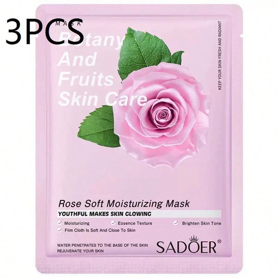 Rose Plant Fruit Facial Mask Natural Skincare Hydrating Moisturizing Anti Aging Treatment for Women Men 3pcs
Rose Plant Fruit Facial Mask Natural Skincare Hydrating Moisturizing Anti Aging Treatment for Women Men 3pcs