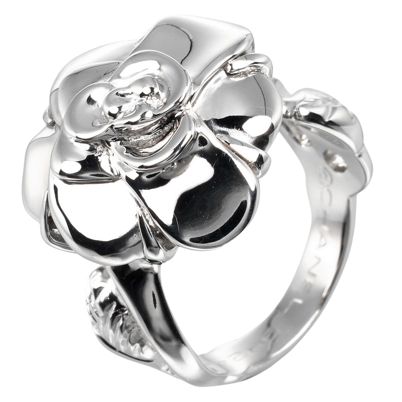 CHANEL Camelia Ring K18 white gold #4.5(US Size) flour 9.96g Women Used
CHANEL Camelia Ring K18 white gold #4.5(US Size) flour 9.96g Women Used