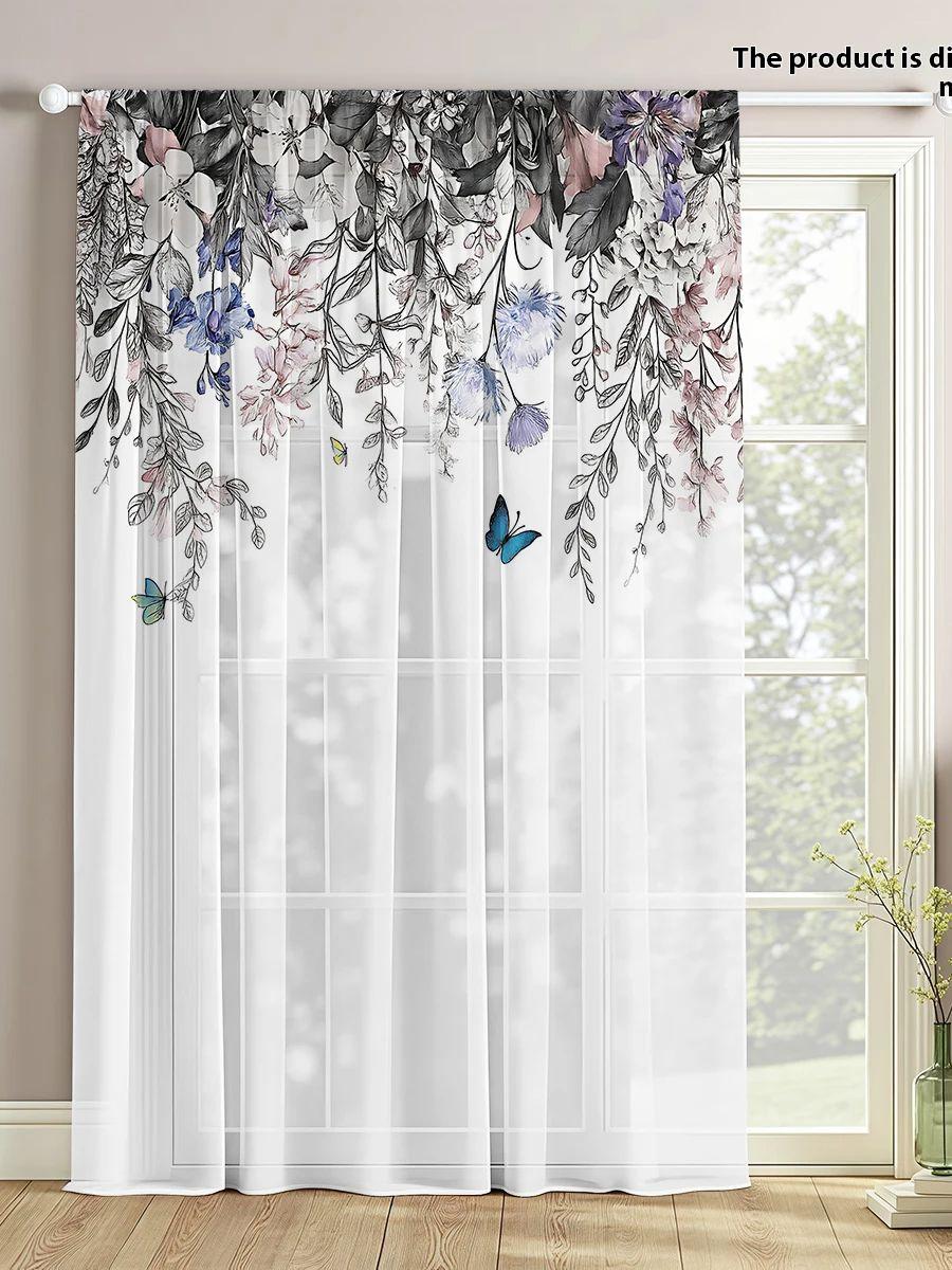 Luxurious Vintage One-Piece Floral Butterfly Shadow Window Curtain Elegant Forest Atmosphere Artistic Decorative Window Shade 100*130 Grommet Top 1pcs
Luxurious Vintage One-Piece Floral Butterfly Shadow Window Curtain Elegant Forest Atmosphere Artistic Decorative Window Shade 100*130 Grommet Top 1pcs