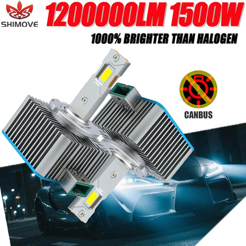 D1S LED Canbus Headlights D2S D3S D4S D8S Lamp Replace Xenon Light 1200000LM 1500W Super Bright Bulb for Auto 6500K 12V 24V Plug and Play
D1S LED Canbus Headlights D2S D3S D4S D8S Lamp Replace Xenon Light 1200000LM 1500W Super Bright Bulb for Auto 6500K 12V 24V Plug and Play