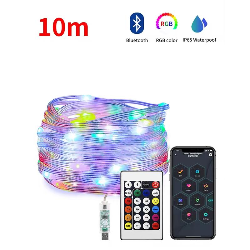 5M/10M/20M RGBIC LED Розумна гірлянда Bluetooth Керування через додаток Гірлянда DIY для Різдвяної вечірки Весілля Домашній декор
5M/10M/20M RGBIC LED Розумна гірлянда Bluetooth Керування через додаток Гірлянда DIY для Різдвяної вечірки Весілля Домашній декор