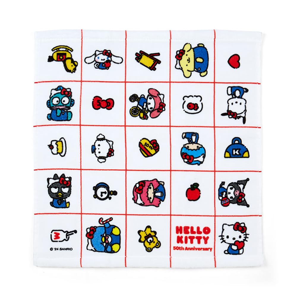 Sanrio Hello Everyone! Sanrio Characters Hand Towel, 35 x 34 x 0.3 cm, Cotton, 129950
Sanrio Hello Everyone! Sanrio Characters Hand Towel, 35 x 34 x 0.3 cm, Cotton, 129950