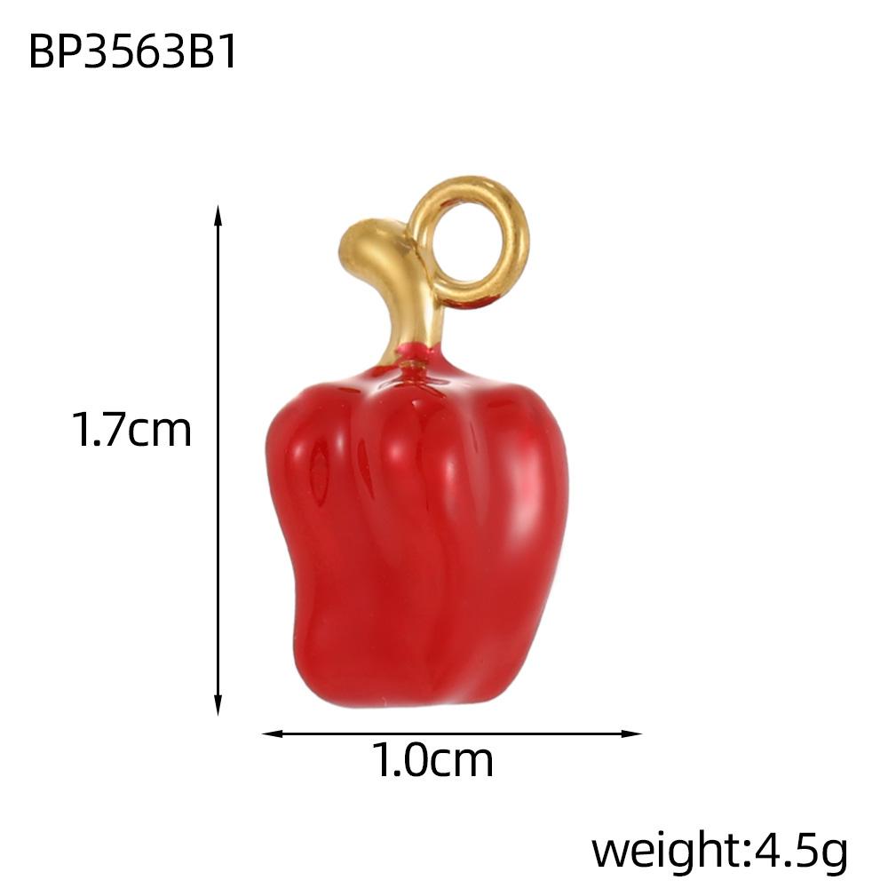 CARLIDANA Trend Cartoon Style Stainless Steel Pepper Chilli Heart Shape Pendant DIY Gold Plated Accessories Fashion Jewelry
CARLIDANA Trend Cartoon Style Stainless Steel Pepper Chilli Heart Shape Pendant DIY Gold Plated Accessories Fashion Jewelry