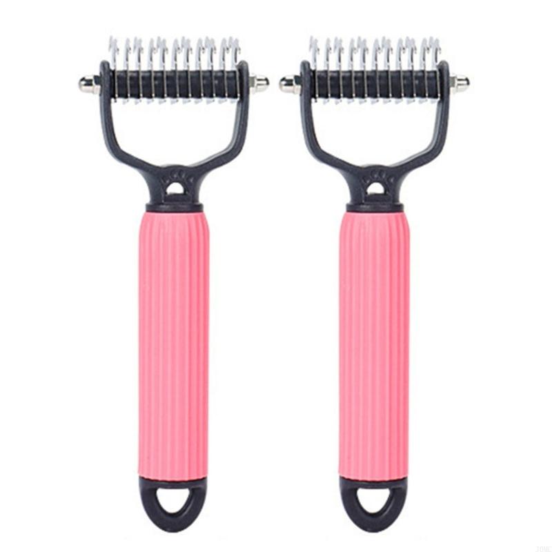 2Pack Pet Grooming Brush For Long Haired Pet Knotted Furs Deshedding Tool Gentle Massage Comb Dog Cats Hair Remover Tool J0MC
2Pack Pet Grooming Brush For Long Haired Pet Knotted Furs Deshedding Tool Gentle Massage Comb Dog Cats Hair Remover Tool J0MC