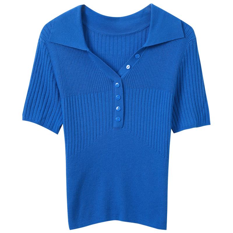 Women s Slim-fit Ribbed Short Sleeve Knit Pullover M
Women s Slim-fit Ribbed Short Sleeve Knit Pullover M