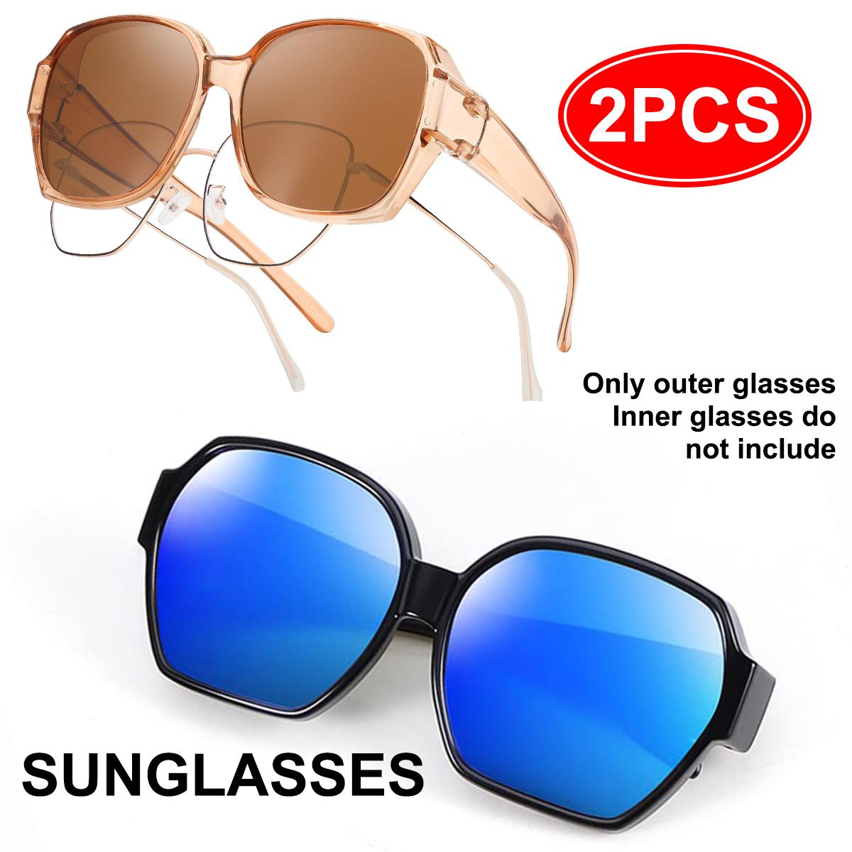 Sunglasses Fit Over Glasses for Women, UV400 Protection Square Shades Extra Large Sun Glasses T01
Sunglasses Fit Over Glasses for Women, UV400 Protection Square Shades Extra Large Sun Glasses T01