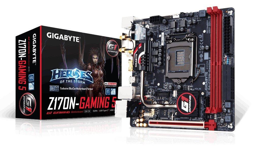 GIGABYTE GA-Z170N-Gaming 5 Mini-ITX Gaming Motherboard with Intel Z170 Chipset
GIGABYTE GA-Z170N-Gaming 5 Mini-ITX Gaming Motherboard with Intel Z170 Chipset