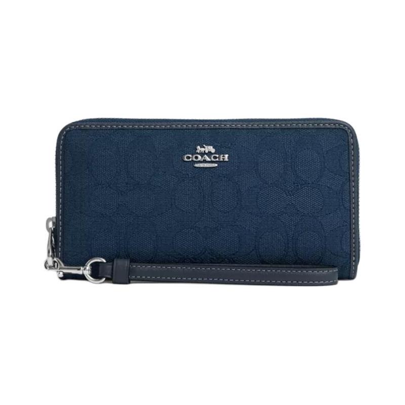 COACH wallet Zip Around 19 Classic Presbyopia Logo Zipper Closure Signature Jacquard Cow Leather Women s Silver with Denim Blue Silver and denim blue синій
COACH wallet Zip Around 19 Classic Presbyopia Logo Zipper Closure Signature Jacquard Cow Leather Women s Silver with Denim Blue Silver and denim blue синій