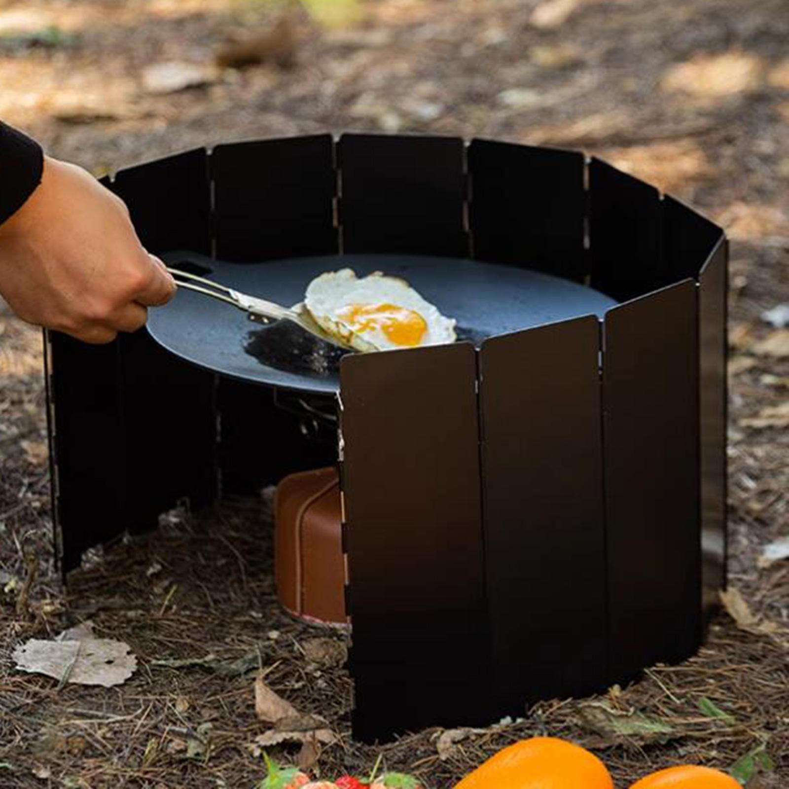 Camp Stove Windscreen Windshield Folding Compact with Carrying Bag Wind Protection Shade Black
Camp Stove Windscreen Windshield Folding Compact with Carrying Bag Wind Protection Shade Black