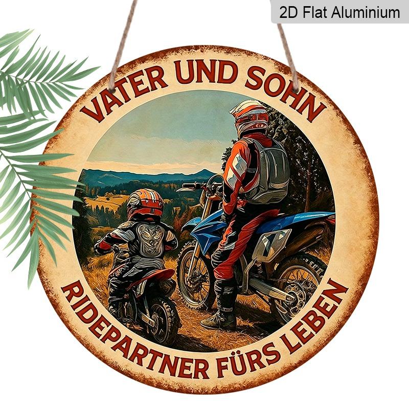 2D Flat Father s Day Themed Aluminum Pendant, Available in Various Sizes. Featuring A Retro Motorcycle Father and Son Illustration, It s An Ideal 7.87×7.87inch
2D Flat Father s Day Themed Aluminum Pendant, Available in Various Sizes. Featuring A Retro Motorcycle Father and Son Illustration, It s An Ideal 7.87×7.87inch